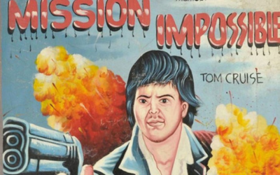 Os pôsteres de filmes em Gana eram ótimos de tão ruins