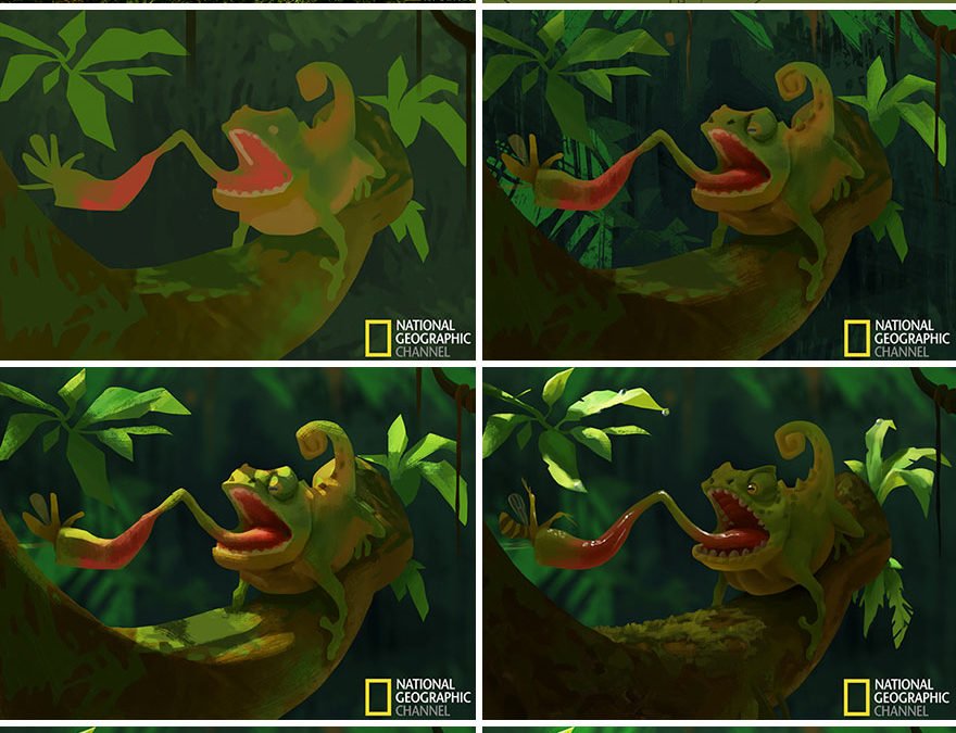 Designer transforma fotos da Nat Geo em desenhos