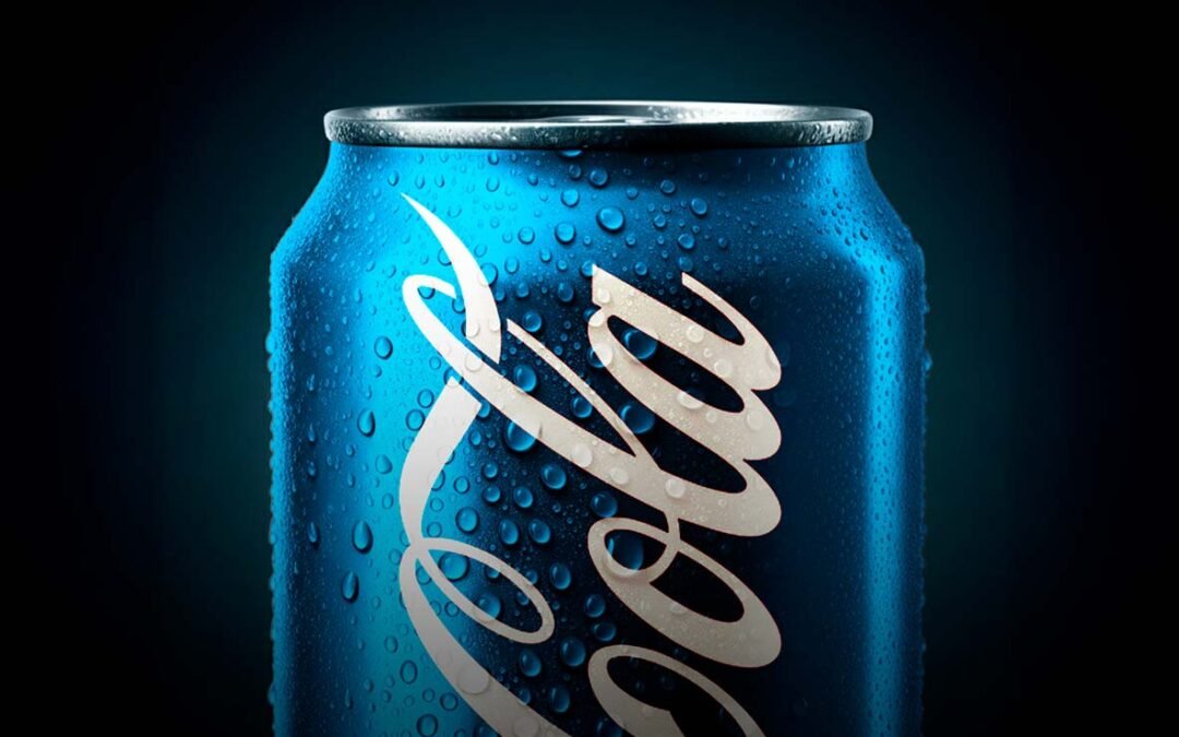 Somente no Brasil você encontra a exclusiva Coca-Cola azul.